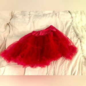 Hot pink ruffled crinoline. Never worn.